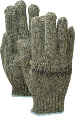 PRO-SAFE - Size S (7), ANSI Cut Lvl 4, ATA/Steel Cut Resistant Gloves - Knit Wrist, Green, Paired - Americas Industrial Supply