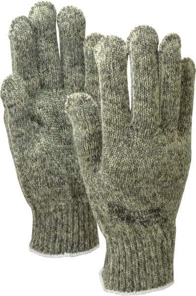 PRO-SAFE - Size L (9), ANSI Cut Lvl 4, ATA/Steel Cut Resistant Gloves - Knit Wrist, Green, Paired - Americas Industrial Supply