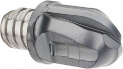 Iscar - MM HRF Grade IC903 Carbide Ball Nose Milling Tip Insert - TiAlN Finish, 2 Flutes, 1/2" Cutting Diam, 1/2" Depth of Cut, 0.64" Extension - Americas Industrial Supply