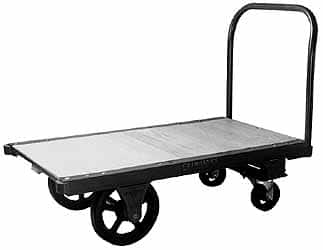 Fairbanks - 2,800 Lb Capacity Steel Platform Truck - Hardwood Deck, 30" OAW - Americas Industrial Supply