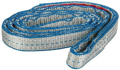 Lift-All - 3' Long x 1" Wide, 6,200 Lb Vertical Capacity, 2 Ply, Polyester Web Sling - 4,900 Lb Choker Capacity - Americas Industrial Supply
