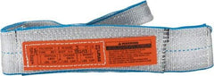 Lift-All - 3' Long x 3" Wide, 4,800 Lb Vertical Capacity, 1 Ply, Polyester Web Sling - 3,800 Lb Choker Capacity - Americas Industrial Supply