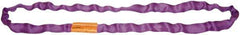 Lift-All - 7' Long x 1" Wide, Polyester Web Sling - 2,100 Lb Choker Capacity, 5/8" Diam Chain, Purple - Americas Industrial Supply