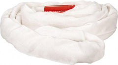 Lift-All - 6' Long x 2-1/8" Wide, 16,800 Lb Vertical Capacity, Polyester Web Sling - 13,400 Lb Choker Capacity, White - Americas Industrial Supply