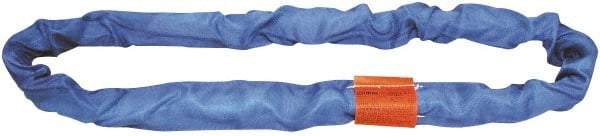 Lift-All - 9' Long x 2-5/8" Wide, Polyester Web Sling - 17,000 Lb Choker Capacity, 1-3/4" Diam Chain, Blue - Americas Industrial Supply