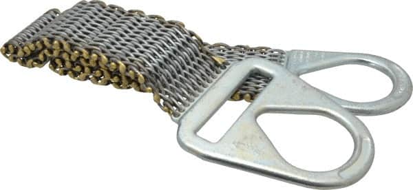 Lift-All - 4' Long x 4" Wide, 4,800 Lb Vertical Capacity, Steel Web Sling - 4,800 Lb Choker Capacity - Americas Industrial Supply