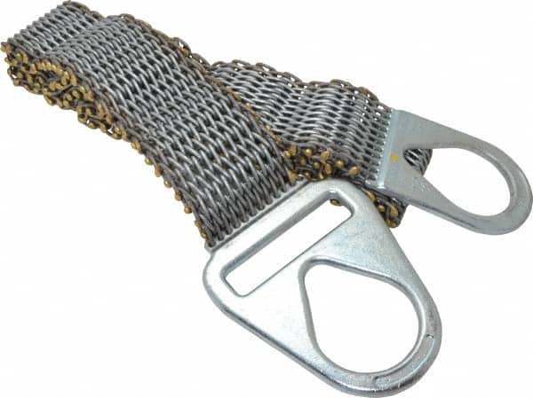 Lift-All - 8' Long x 4" Wide, 4,800 Lb Vertical Capacity, Steel Web Sling - 4,800 Lb Choker Capacity - Americas Industrial Supply
