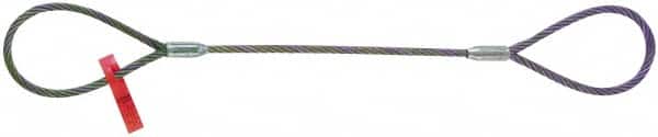 Lift-All - 4' Long, 3,086 Lb Vertical Capacity, Carbon Steel Web Sling - 2,425 Lb Choker Capacity, 3/8" Diam Chain - Americas Industrial Supply