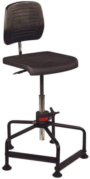 Lyon - Adjustable Chair - Polyurethane Seat, Black - Americas Industrial Supply