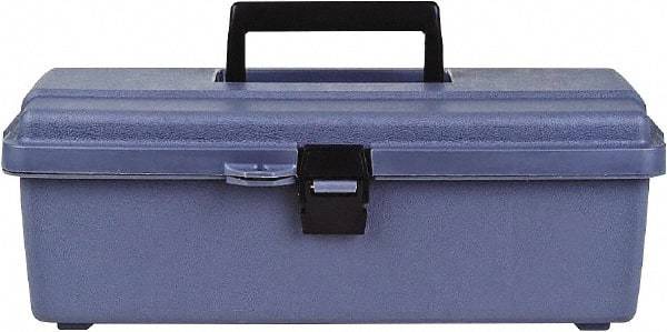 Flambeau - 1 Compartment 1 Tray Utility Tool Box - 13" Wide x 5-3/8" Deep x 4-3/4" High, Copolymer Resin, Gray - Americas Industrial Supply