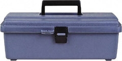 Flambeau - 1 Compartment 1 Tray Utility Tool Box - 13" Wide x 5-3/8" Deep x 4-3/4" High, Copolymer Resin, Gray - Americas Industrial Supply