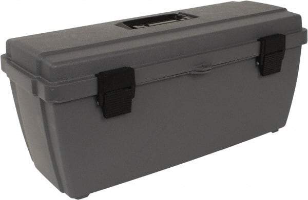 Flambeau - 1 Compartment 1 Tray Utility Tool Box - 18-1/8" Wide x 6-1/2" Deep x 7-1/8" High, Copolymer Resin, Gray - Americas Industrial Supply