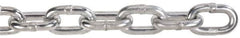 Peerless Chain - 3/16" Welded Proof Coil Chain - 800 Lb Capacity, Grade 30, 250' Long, Carbon Steel, Bright Chrome Finish - Americas Industrial Supply