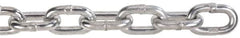 Peerless Chain - 100 Ft. Long, 3900 Lbs. Load Capacity, Carbon Steel High Test Chain - 43 Grade, 1.269 Inch Inside Long x 0.469 Inch Inside Wide - Americas Industrial Supply