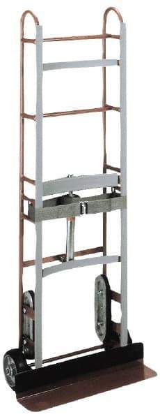 Wesco Industrial Products - 1,200 Lb Capacity 60" OAH Vending Truck - Dual Grip Handle, Steel, Mold-On Rubber Wheels - Americas Industrial Supply