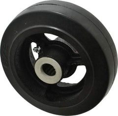 Fairbanks - 6 Inch Diameter x 2 Inch Wide, Rubber Caster Wheel - 410 Lb. Capacity, 2-3/16 Inch Hub Length, 3/4 Inch Axle Diameter, Roller Bearing - Americas Industrial Supply