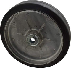 Value Collection - 8 Inch Diameter x 1-5/8 Inch Wide, Rubber Caster Wheel - 450 Lb. Capacity, 2 Inch Hub Length, 5/8 Inch Axle Diameter, Ball Bearing - Americas Industrial Supply