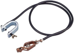 Value Collection - Drum Bondwires End Style: "C" Clamp & Alligator Clip Length (Feet): 3.00 - Americas Industrial Supply