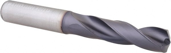 Kennametal - 12.99972mm 140° Spiral Flute Solid Carbide Screw Machine Drill Bit - Americas Industrial Supply