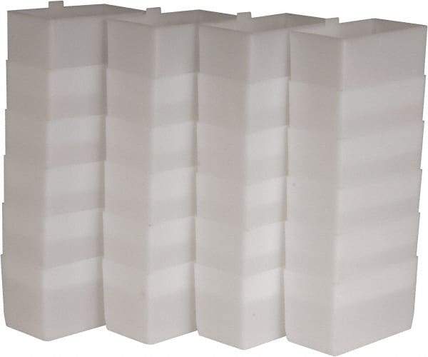 Akro-Mils - 2.8" Wide x 3" High, Clear Bin Cup - Use with Akro-Mils - 30-120, 30-130, 30-150, 30-170, 30-128, 30-138, 30-158, 30-178, 30-124, 30-164, 30-184, 30-174 - Americas Industrial Supply