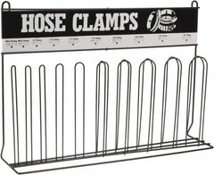 Durham - Blue 10 Post Hose Clamp Rack - 23-1/4" Wide x 15-3/4" High x 5-3/8" Deep - Americas Industrial Supply