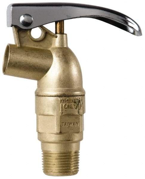 Value Collection - 3/4" NPT Zinc Rigid Drum Faucet - No Arrester, Self Closing - Americas Industrial Supply