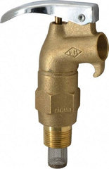 Value Collection - 3/4" NPT Brass Rigid Drum Faucet - FM Approved, External Arrester, Self Closing - Americas Industrial Supply