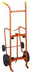 Wesco Industrial Products - 1,000 Lb Load Capacity, 55 Gal Drum Hand Truck - 24" Wide x 56" High, 4 Wheels - Americas Industrial Supply