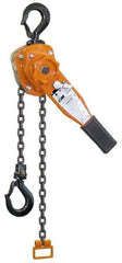 CM - 3,000 Lb Lifting Capacity, 5' Lift Height, Lever Hoist - Made from Chain, 48 Lb Avg Pull to Lift Rated Load - Americas Industrial Supply