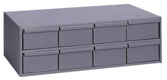 Durham - 8 Drawer, Small Parts Steel Storage Cabinet - 11-5/8" Deep x 22-3/4" Wide x 7-3/8" High - Americas Industrial Supply