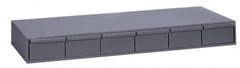 Durham - 6 Drawer, Small Parts Steel Storage Cabinet - 11-5/8" Deep x 33-3/4" Wide x 4" High - Americas Industrial Supply