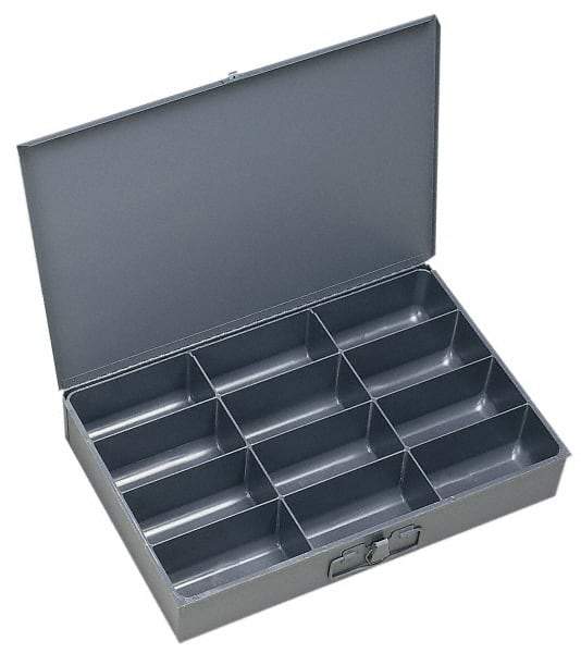 Durham - 12 Compartment Small Steel Storage Drawer - 18 Inches Wide x 12 Inches Deep - Americas Industrial Supply