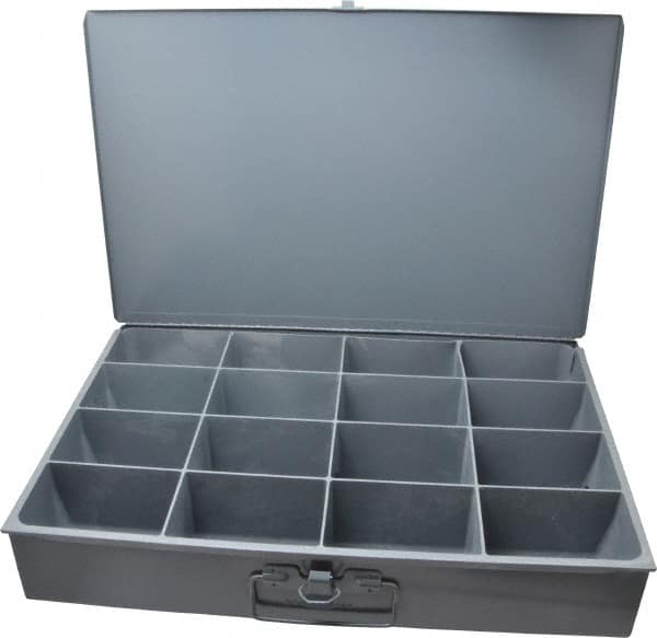 Durham - 16 Compartment Small Steel Storage Drawer - 18 Inches Wide x 12 Inches Deep - Americas Industrial Supply