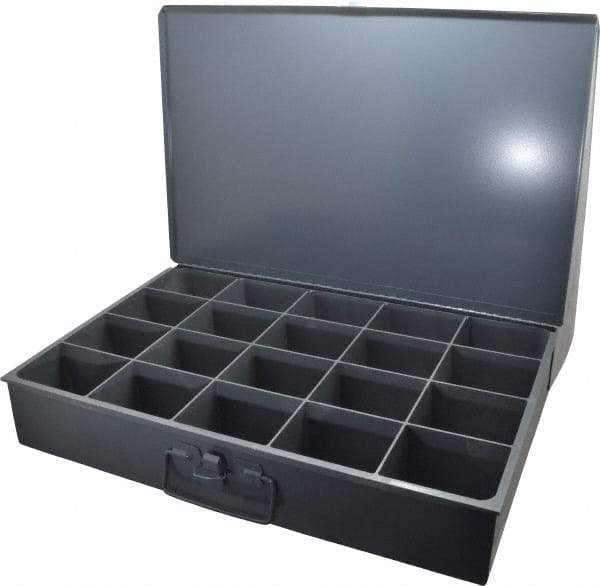Durham - 20 Compartment Small Steel Storage Drawer - 18 Inches Wide x 12 Inches Deep - Americas Industrial Supply