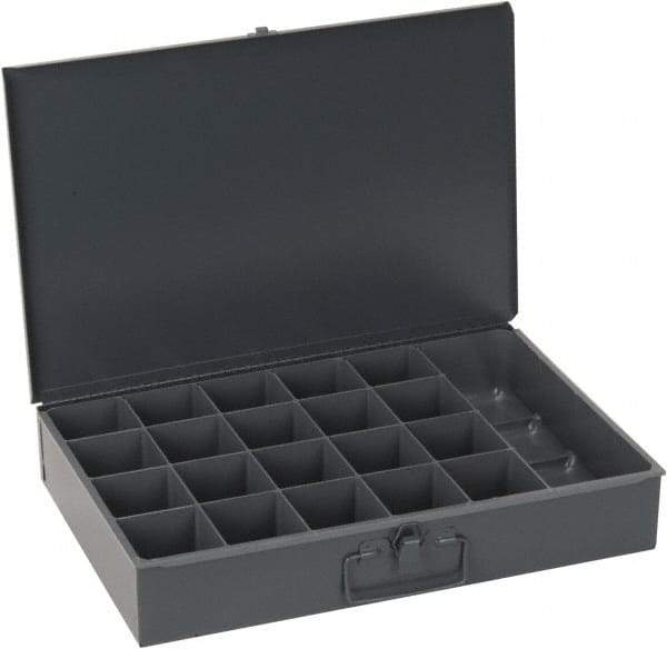 Durham - 21 Compartment Small Steel Storage Drawer - 18 Inches Wide x 12 Inches Deep - Americas Industrial Supply