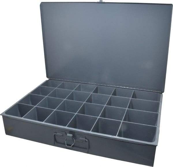 Durham - 24 Compartment Small Steel Storage Drawer - 18 Inches Wide x 12 Inches Deep - Americas Industrial Supply