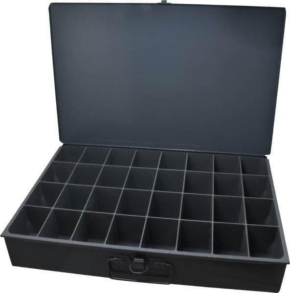 Durham - 32 Compartment Small Steel Storage Drawer - 18 Inches Wide x 12 Inches Deep - Americas Industrial Supply
