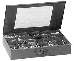 Value Collection - 168 Piece, 1/4x1 to 3/4 x 3-1/2, Steel Lag Screw Assortment - Hex Head, Hex Drive, 1 to 3-1/2" Long, Zinc-Plated Finish - Americas Industrial Supply