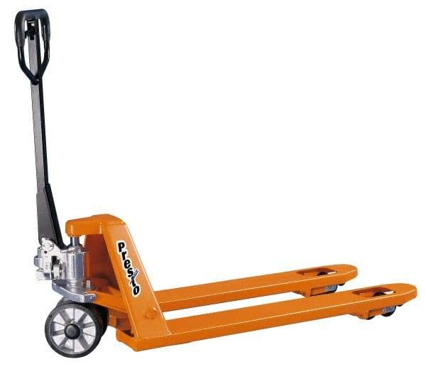 Presto Lifts - 5,000 Lb Capacity, 7-3/4" Lift Premium Quality Pallet Truck - 3-1/4" Min Lift Height, 48" Fork Length, 27" Overall Width - Americas Industrial Supply