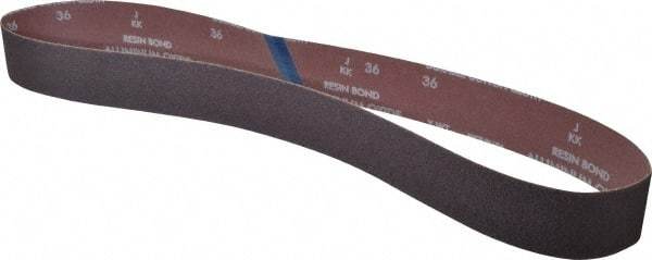 Norton - 2" Wide x 48" OAL, 36 Grit, Aluminum Oxide Abrasive Belt - Aluminum Oxide, Very Coarse, Coated, X Weighted Cloth Backing, Series R228 - Americas Industrial Supply