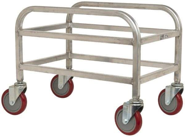 Win-Holt - 16" Wide x 24" Long x 19" High Tote Cart - 1 Slot, 1 Tote, Aluminum - Americas Industrial Supply