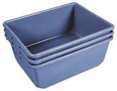 Akro-Mils - 75 Lb Load Capacity Gray Polyethylene Tote Container - Nesting, 24-1/2" Long x 19" Wide x 9-1/2" High - Americas Industrial Supply