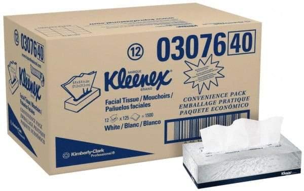Kleenex - Flat Box of White Facial Tissues - 2 Ply - Americas Industrial Supply