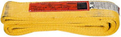 Made in USA - 3' Long x 3" Wide, 12,200 Lb Basket Capacity, 12,200 Lb Vertical Capacity, 2 Ply, Nylon Web Sling - 9,760 Lb Choker Capacity - Americas Industrial Supply