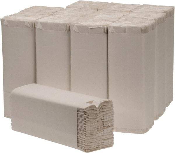 PRO-SOURCE - White C-Fold Paper Towels - 10" Wide, ECF & PCF Chlorine Free - Americas Industrial Supply