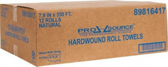 PRO-SOURCE - Hard Roll of 1 Ply Natural Paper Towels - 8" Wide, 350' Roll Length, Fits Dispenser Pro-Source: 56590672, 56590698, 56590706,56590714, 56590565, 5659057, Kimberly Clark: 09767, 09990, 09746, 09996 GP: 54338, 56201 - Americas Industrial Supply