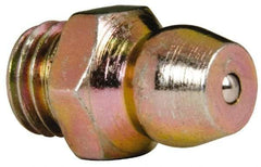 Value Collection - Straight Head Angle, 1/4-28 Steel Standard Grease Fitting - 7.94mm Hex - Americas Industrial Supply