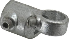 Kee - 3/4" Pipe, Adjustable Side Outlet Tee, Malleable Iron Tee Pipe Rail Fitting - Galvanized Finish - Americas Industrial Supply