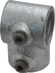 Kee - 1" Pipe, Single Socket Tee, Malleable Iron Tee Pipe Rail Fitting - Galvanized Finish - Americas Industrial Supply