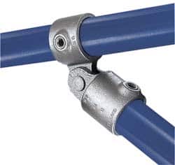 PRO-SAFE - 3/4" Pipe, Malleable Iron Swivel Socket Pipe Rail Fitting - Galvanized Finish - Americas Industrial Supply